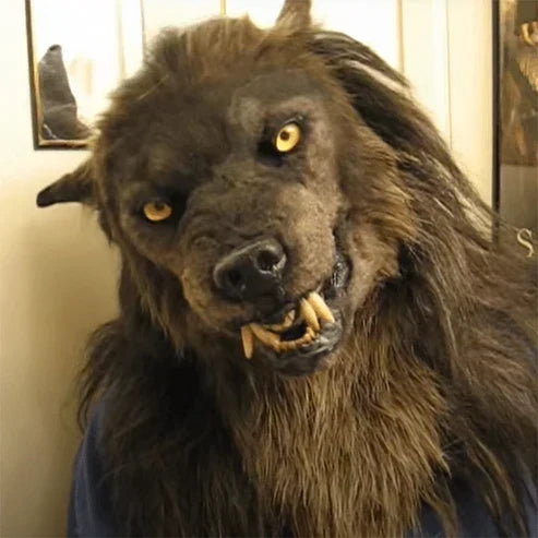 Masque de loup-garou réaliste pour costumes d'Halloween