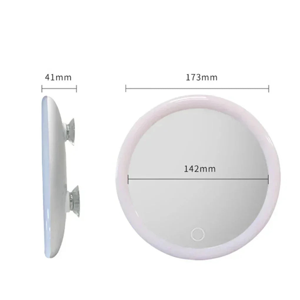 Miroir grossissant cosmétique 10x avec éclairage LED