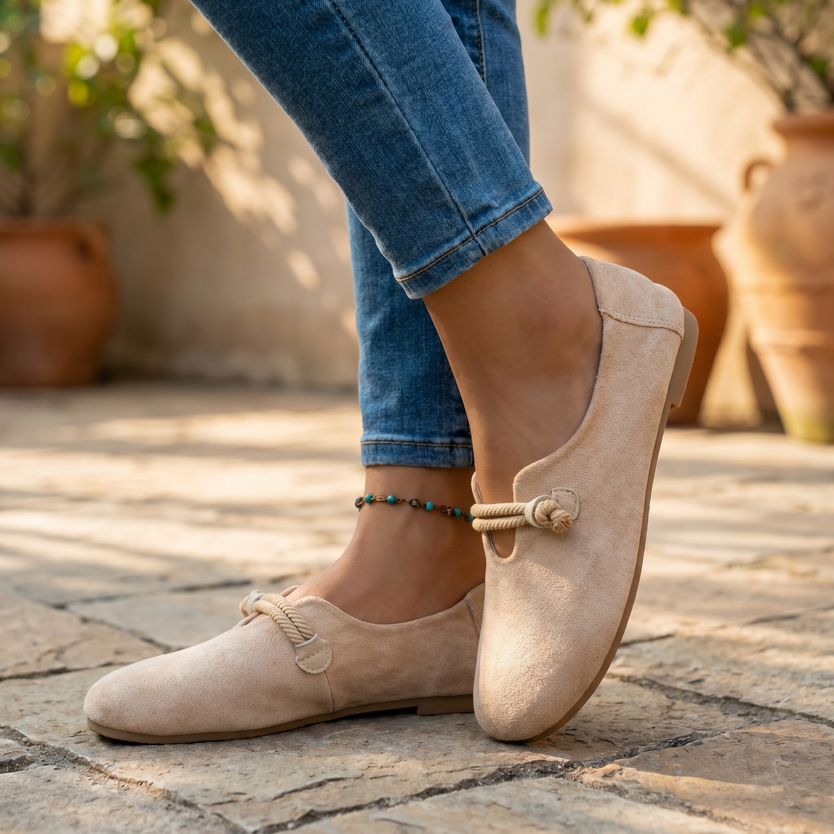 Mocassins ergonomiques en cuir pour femme | Chaussures slip-on confortables