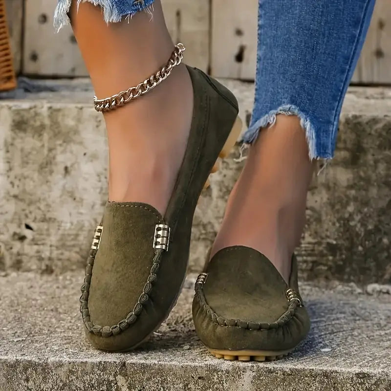 Mocassins femme décontractés sans lacets – respirants et stylés