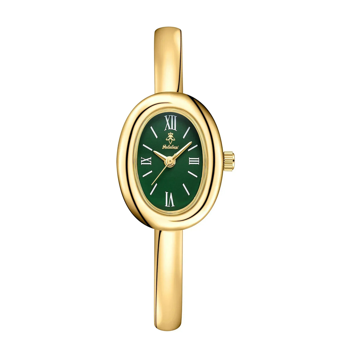 Montre-bracelet jonc ovale élégante: moderne et classique