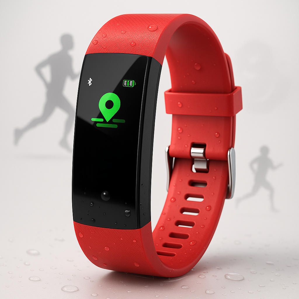 Montre connectée étanche avec suivi de la fréquence cardiaque et Bluetooth – idéale pour un mode de vie actif et le suivi de la condition physique