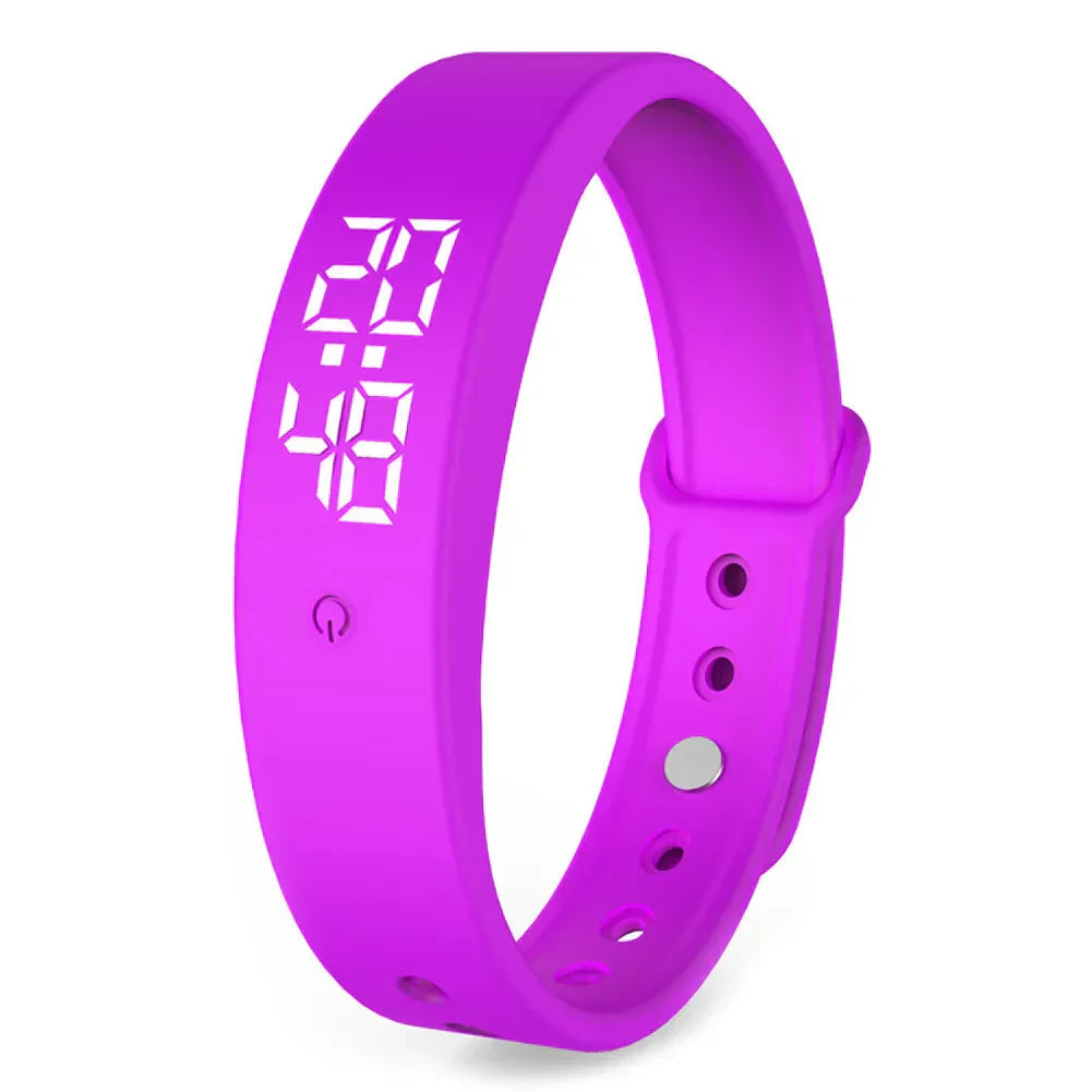 Montre connectée pour homme et femme avec alarme vibrante