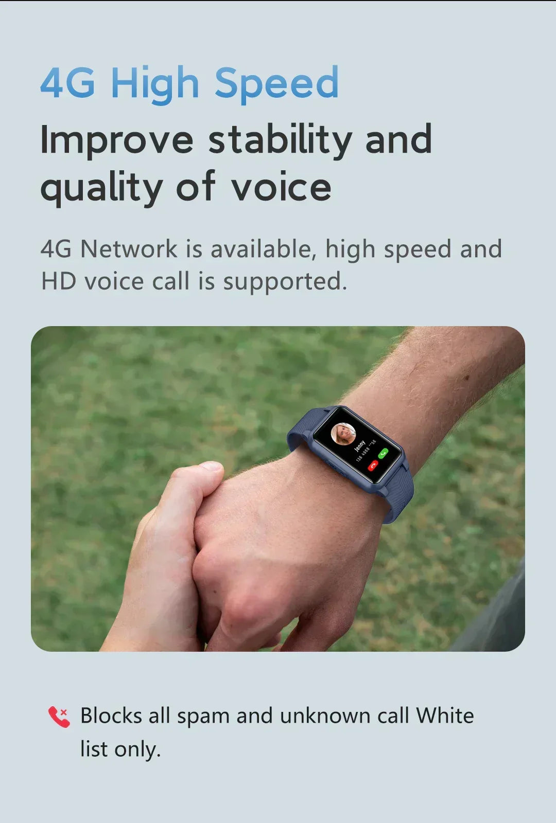 Montre connectée seniors avec détection des chutes - alarme médicale 4G avec GPS et SOS