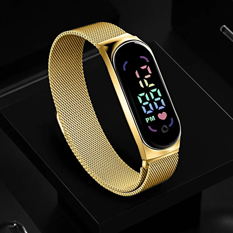 Montre LED magnétique pour femme