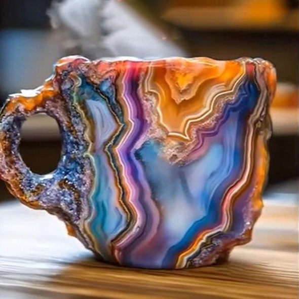 Mug en cristal 180ml – Design quartz élégant