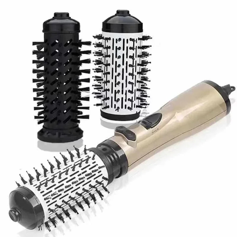 Olvoria | 3-in-1 Rotating Hair Dryer and Styler with Adjustable Temperature for Effortless Curls and Waves