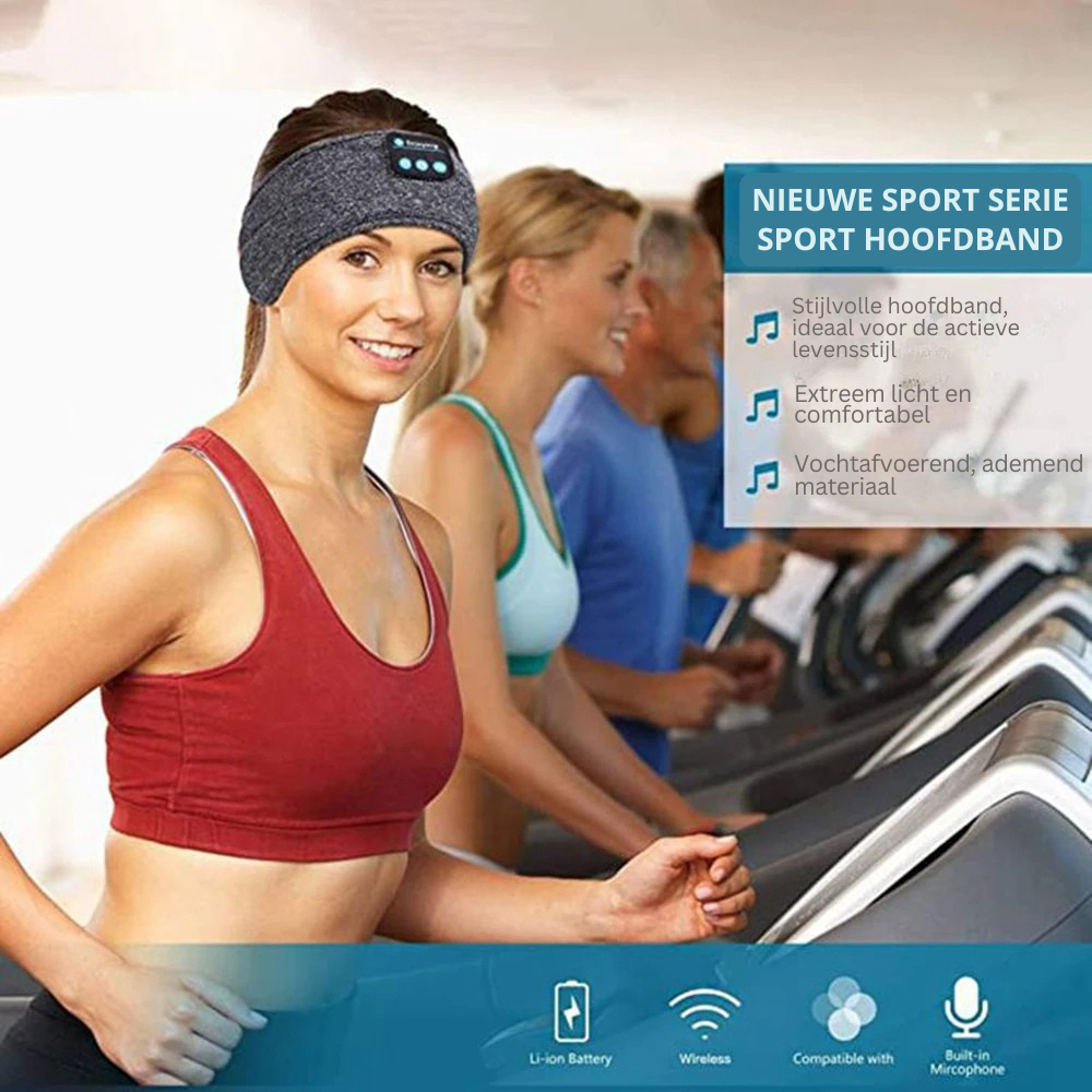 Olvoria | Bluetooth Headband Sleep Mask with Built-in Headphones