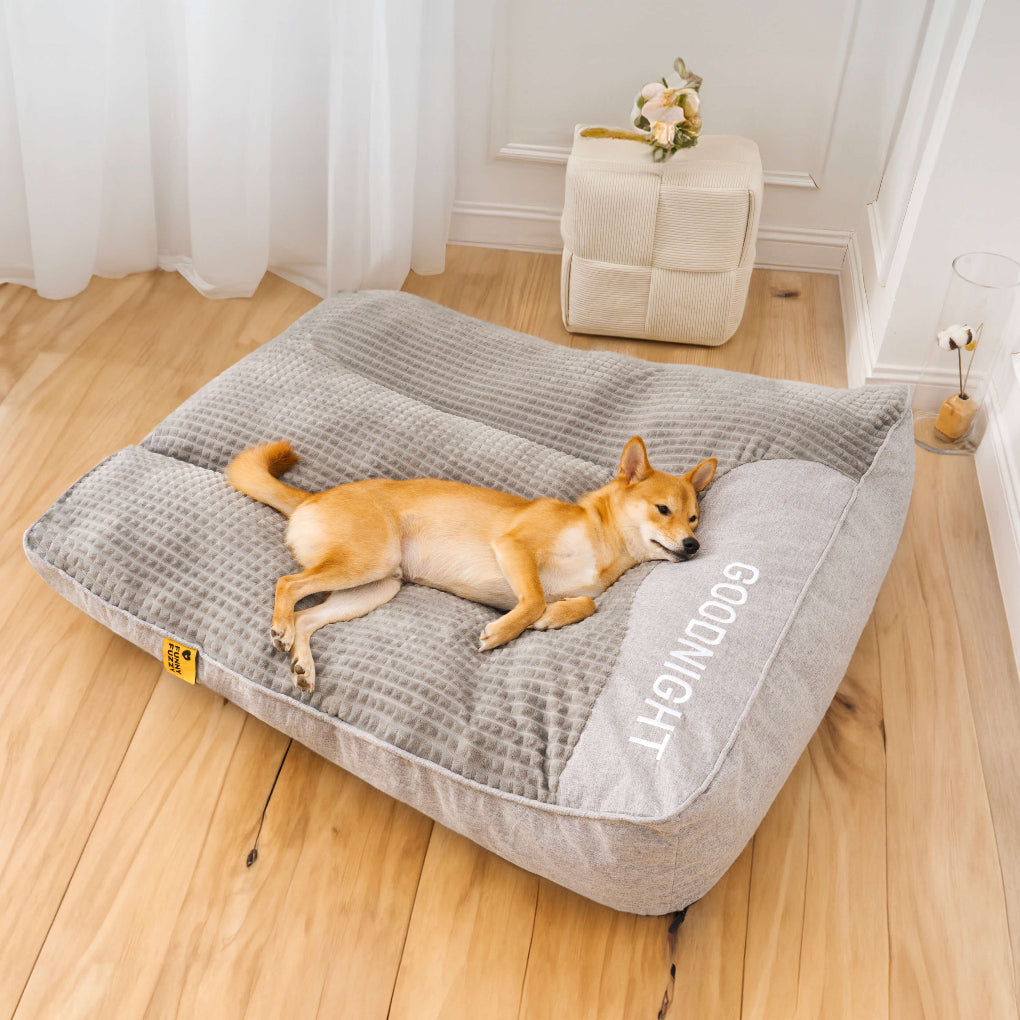 Olvoria | Dog Bed - Thick Cushion with Spine Support