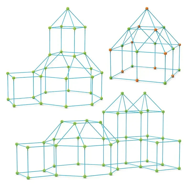Olvoria | Kids Building Fort Tent Kit Creative Play Structure