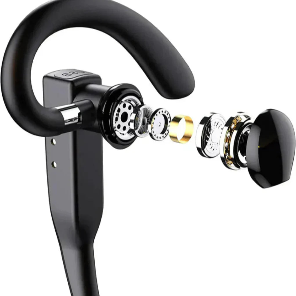 Olvoria | Men's Bluetooth 5.1 Earhook Headset with Noise Cancelling