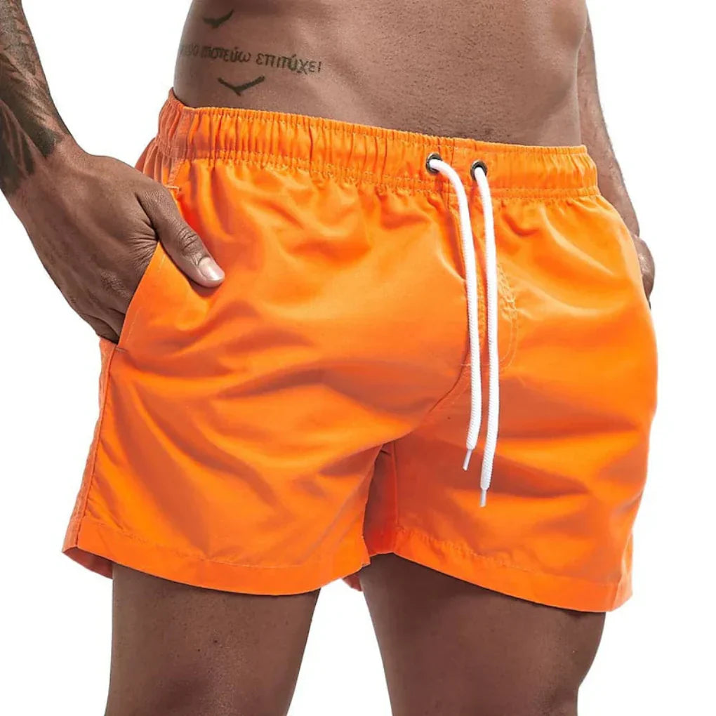 Olvoria | Men's Quick Dry Swim Shorts with Drawstring