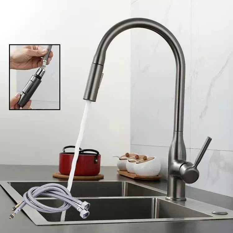 Olvoria | PureFlow - Kitchen Faucet with Pull-Down Hand Shower