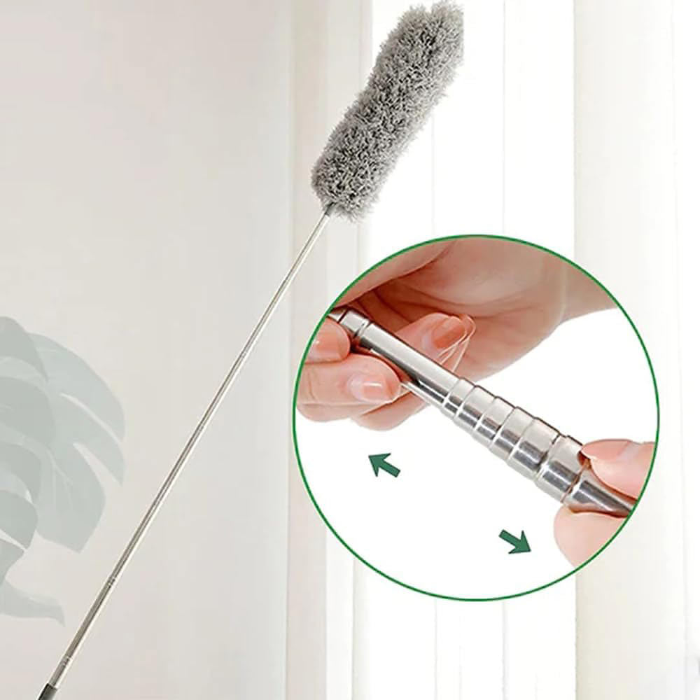Olvoria | Telescopic Duster with Extendable Handle for High Reach Cleaning