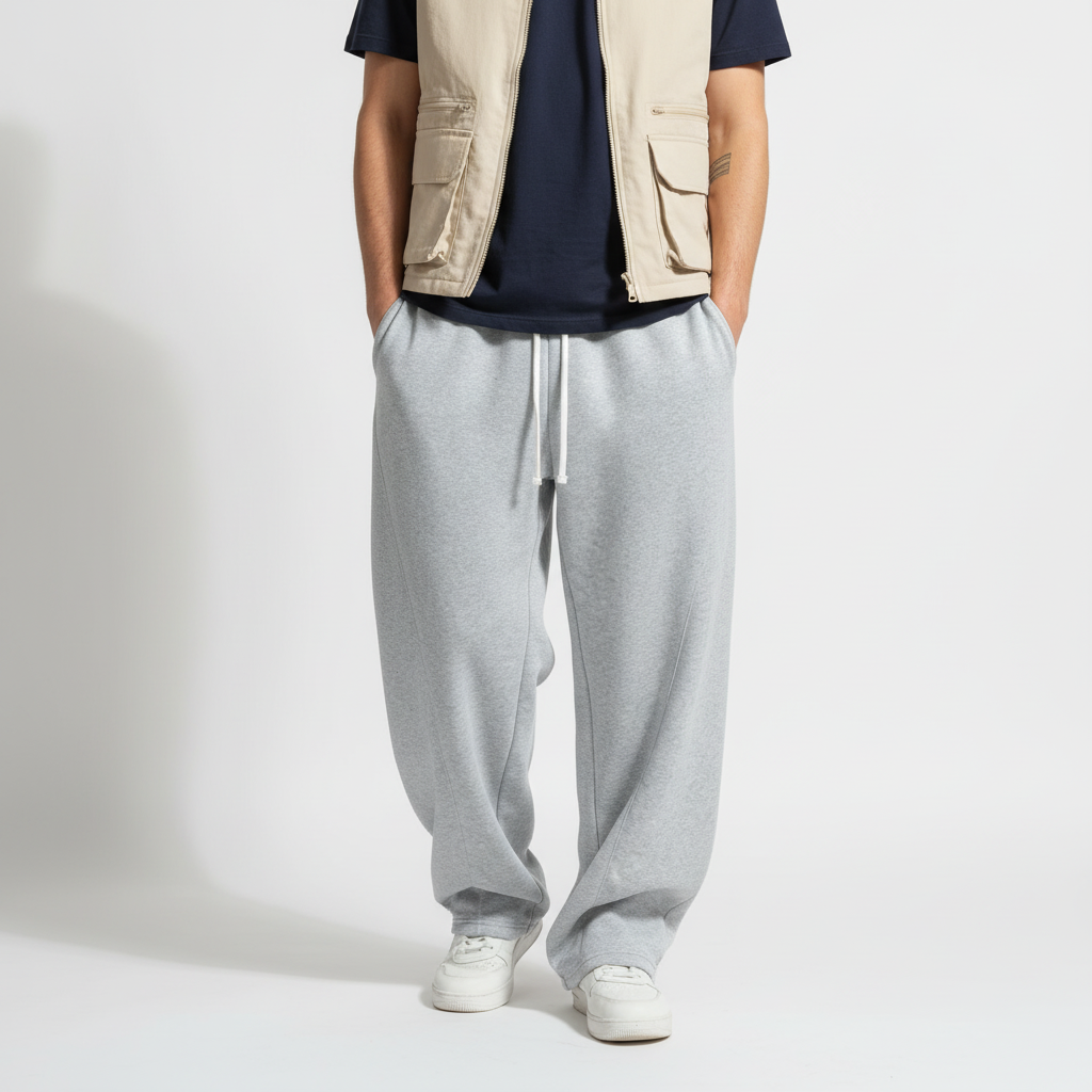 Pantalon de jogging ample coupe longue
