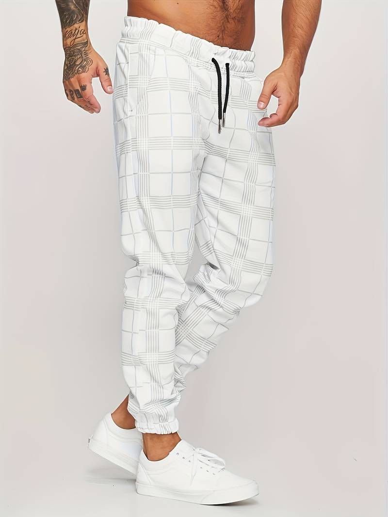 Pantalon de survêtement en coton pour homme à coupe confortable