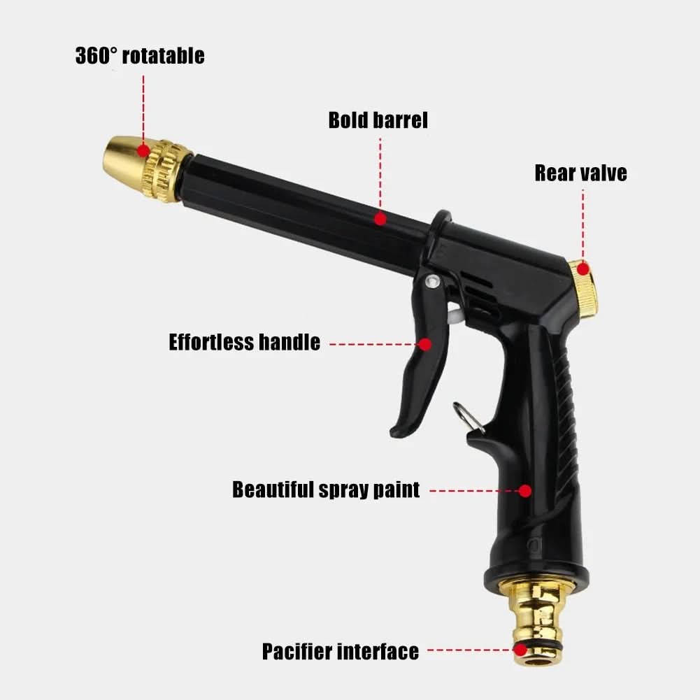 Pistolet d'arrosage haute pression pour jardin et lavage de voiture