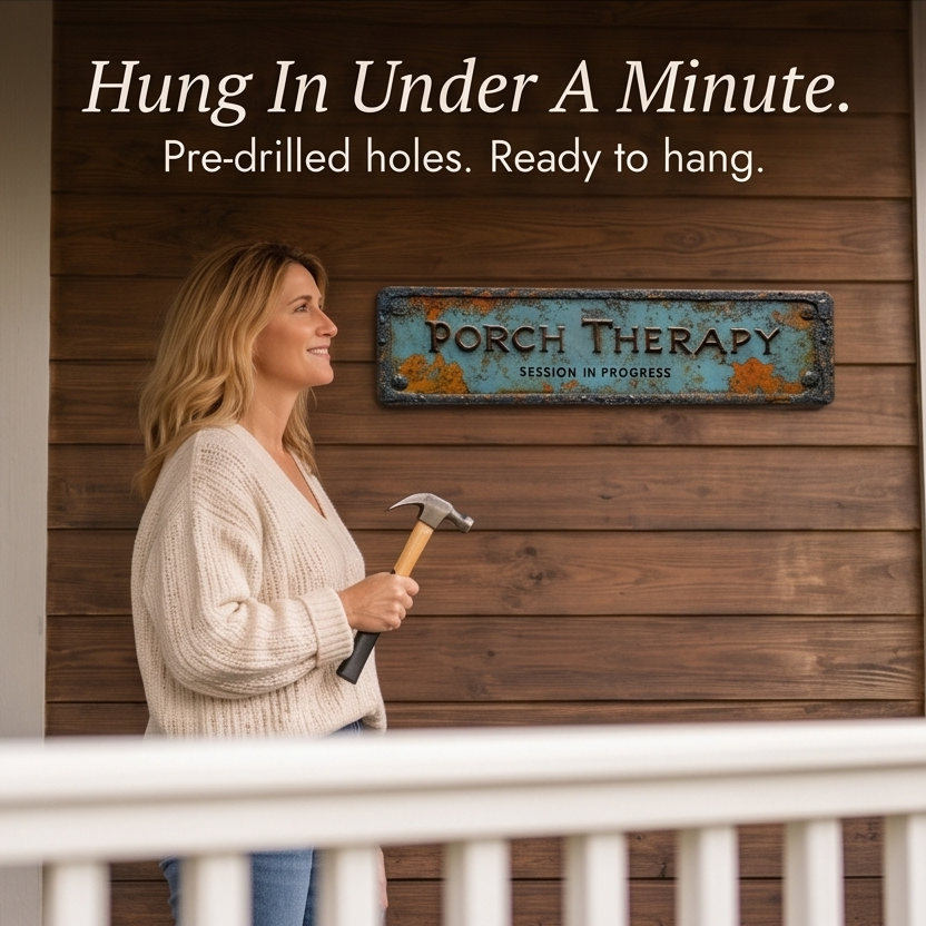 Plaque murale style ferme vintage Porch Therapy