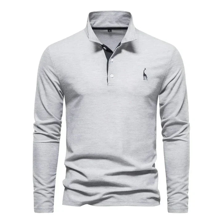 Polo à manches longues pour homme