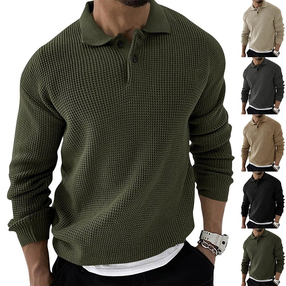 Polo en maille à boutons pour homme