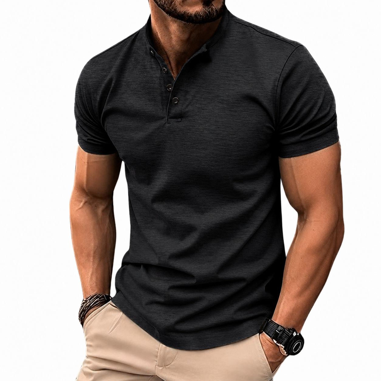 Polo homme manches courtes coton intemporel confortable