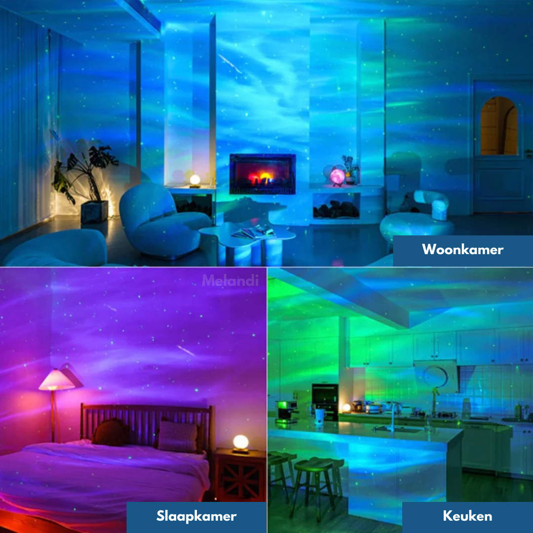 Projecteur d'ambiance Aurora – projection captivante d'aurore boréale pour toute pièce
