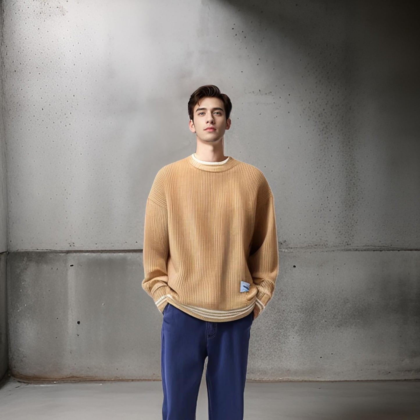 Pull à col rond pour homme