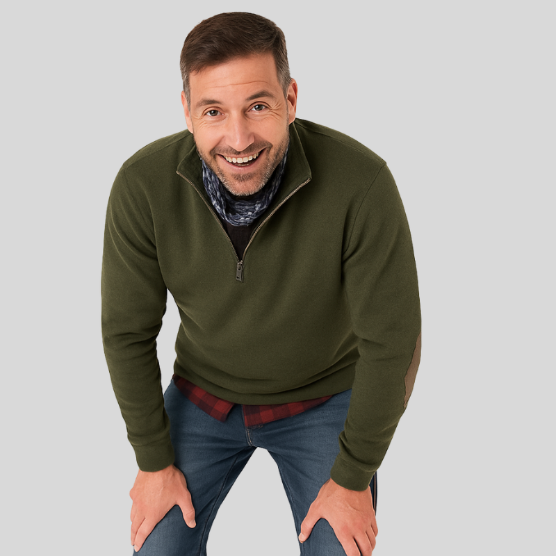 Pull à demi-zip pour homme | Chaud et élégant pour l'hiver