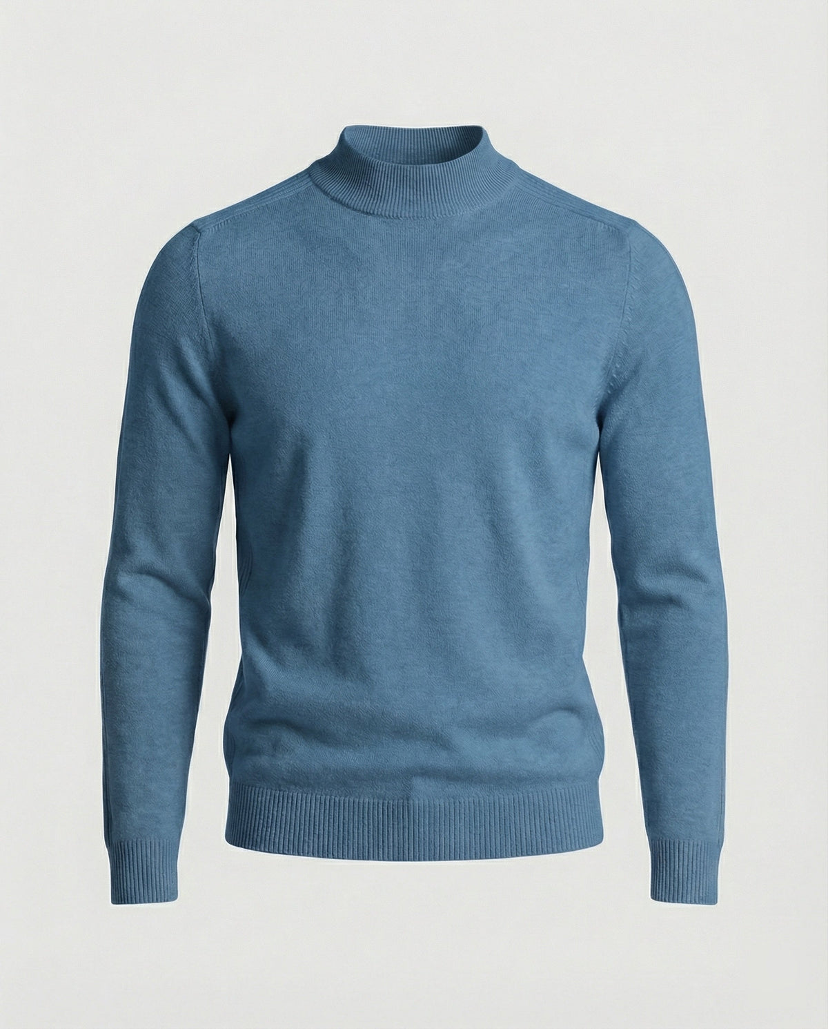 Pull élégant à col montant en laine mérinos