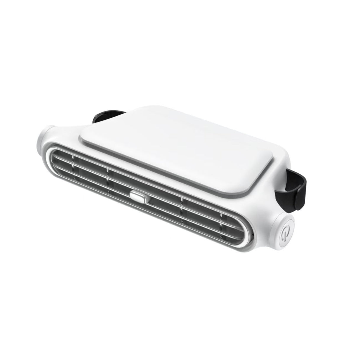 Purificateur d'air et ventilateur compact à fixer sur la grille d'aération de voiture avec lamelles réglables pour homme et femme