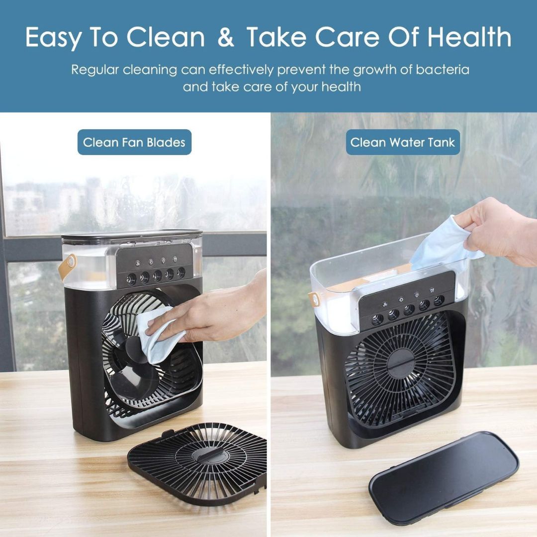 Rafraîchisseur d'air et humidificateur portable 3-en-1