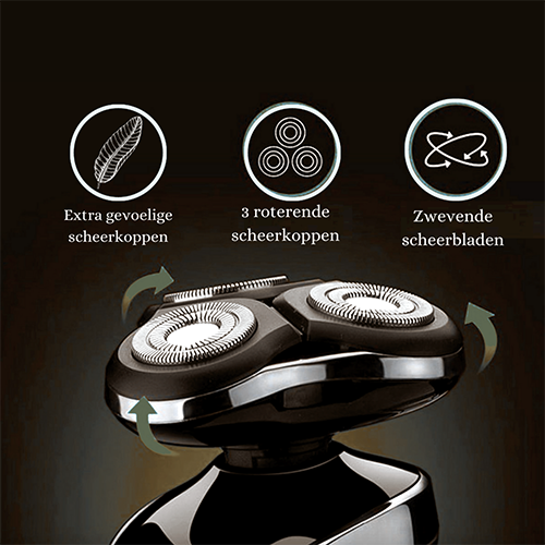 Rasoir électrique rechargeable pour rasage humide et sec
