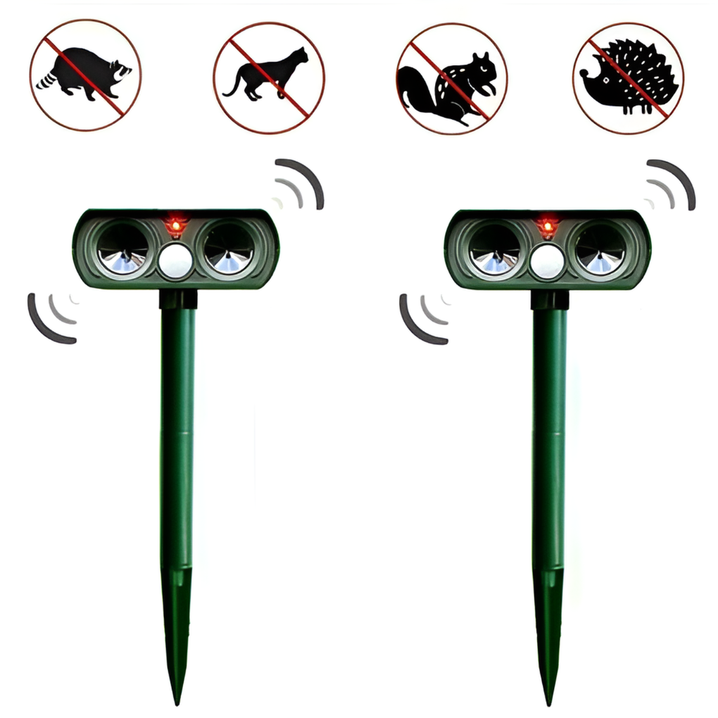 Répulsif solaire à infrarouge pour animaux et nuisibles