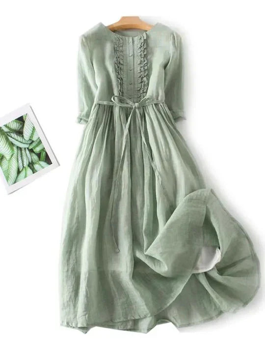 Robe en lin élégante – respirante et confortable
