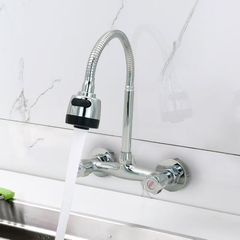 Robinet de cuisine en acier inoxydable avec valve en céramique