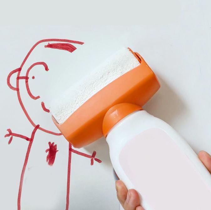 Rouleau magique de réparation murale 2 en 1 – couverture instantanée des rayures et taches avec peinture intégrée