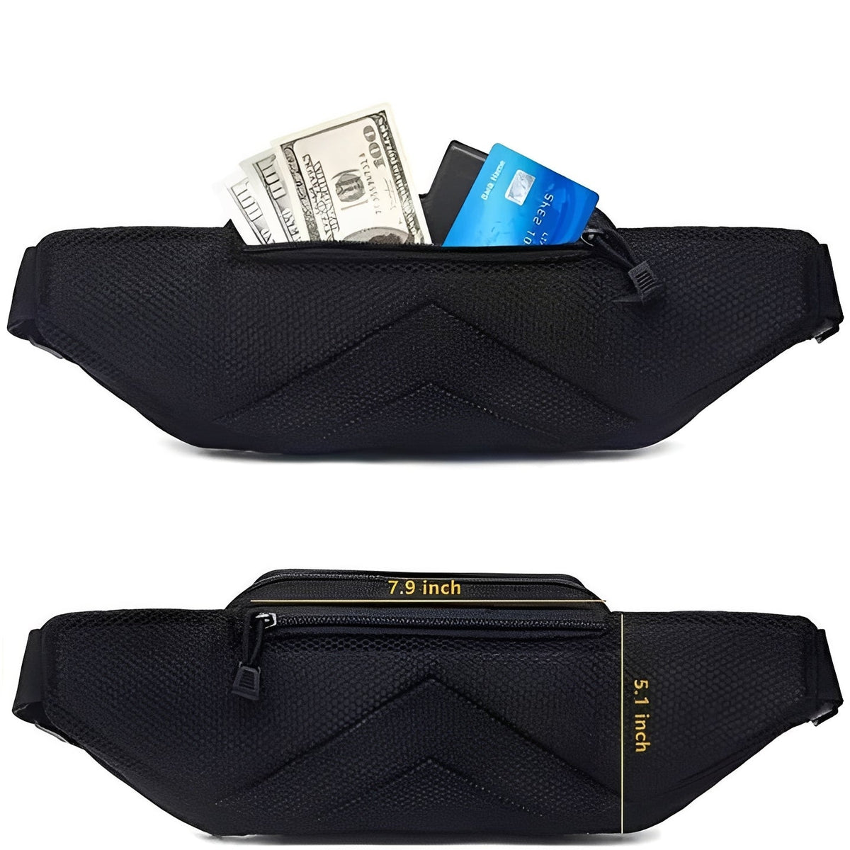 Sac banane avec compartiment secret