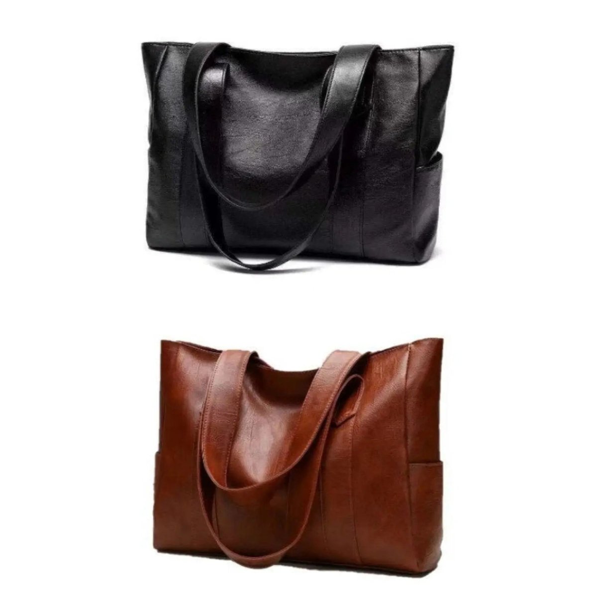 Sac porté épaule élégant de style rétro à surface lisse