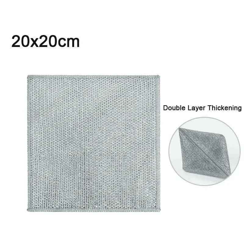 ScrubMaster - Multifunctional Steel Wire Dish Cloth, Reusable & Effective