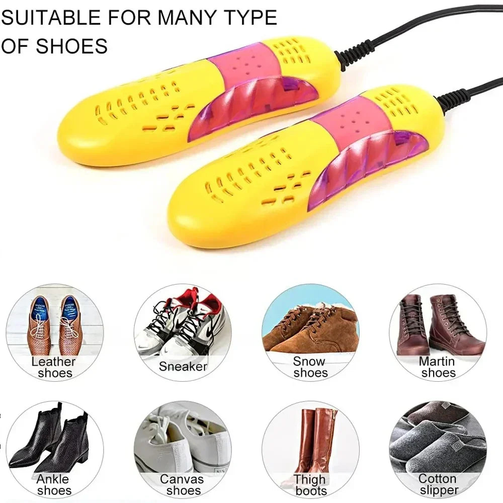 Sèche-chaussures électrique - Éliminateur d'odeurs UV | Chauffe-pieds