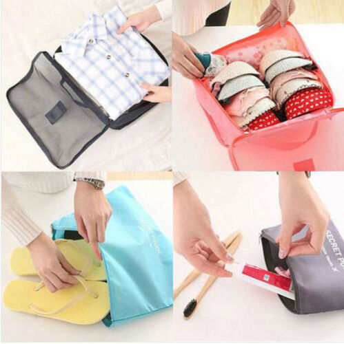 Set d'organisateurs de voyage pour valise (2 pièces) – sacs de rangement gain de place