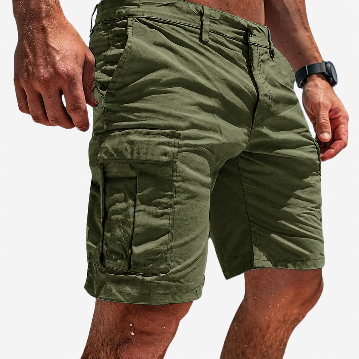 Short cargo homme multipoches pour l'été