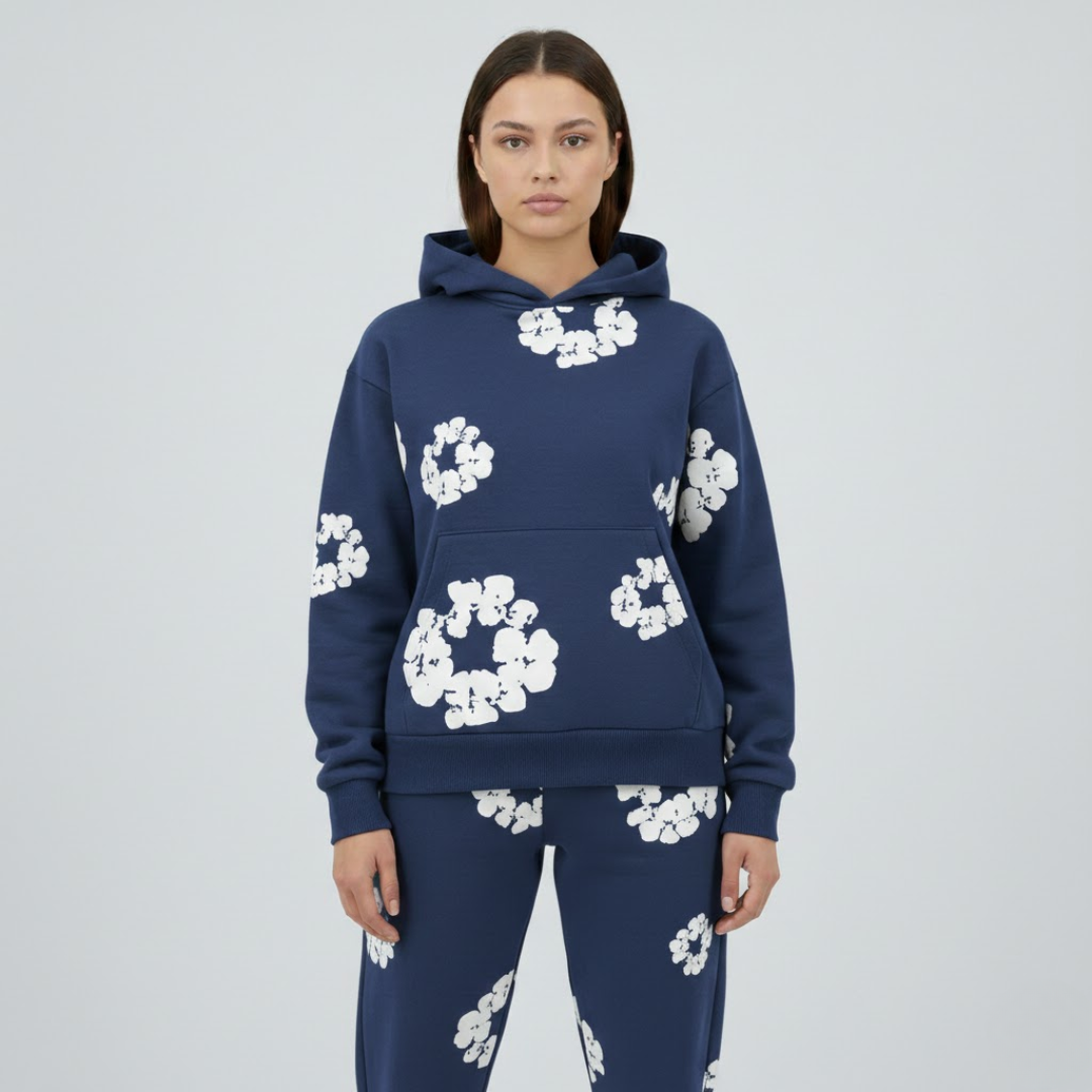 Survêtement élégant à motif floral pour femme