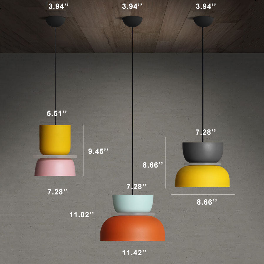 Suspension LED Macaron design scandinave