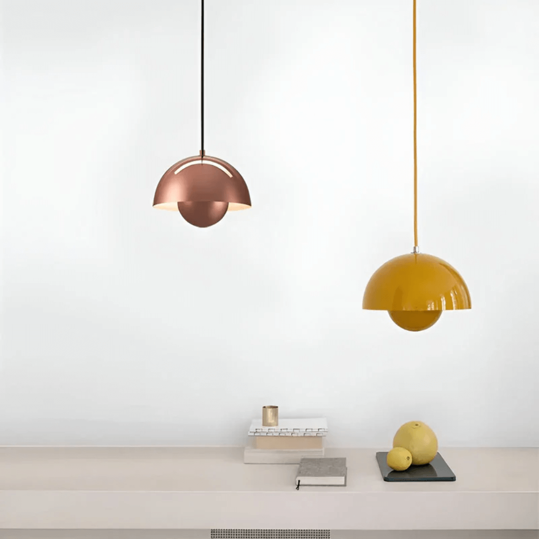 Suspension LED scandinave - design pot de fleurs