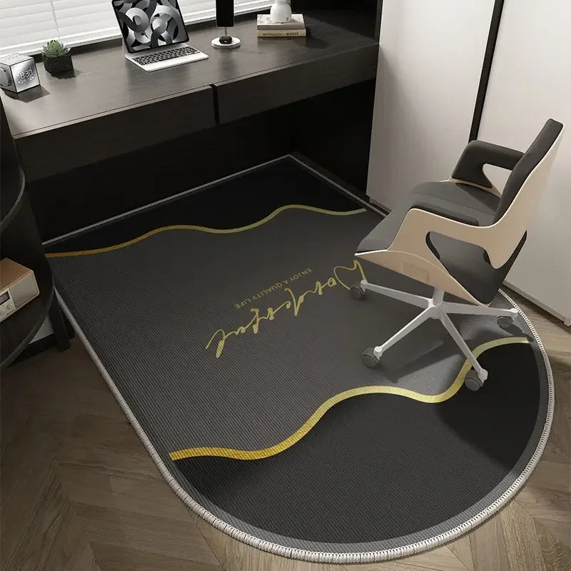 Tapis de bureau géométrique lavable antidérapant