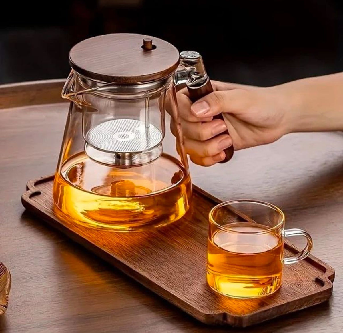 Théière en verre