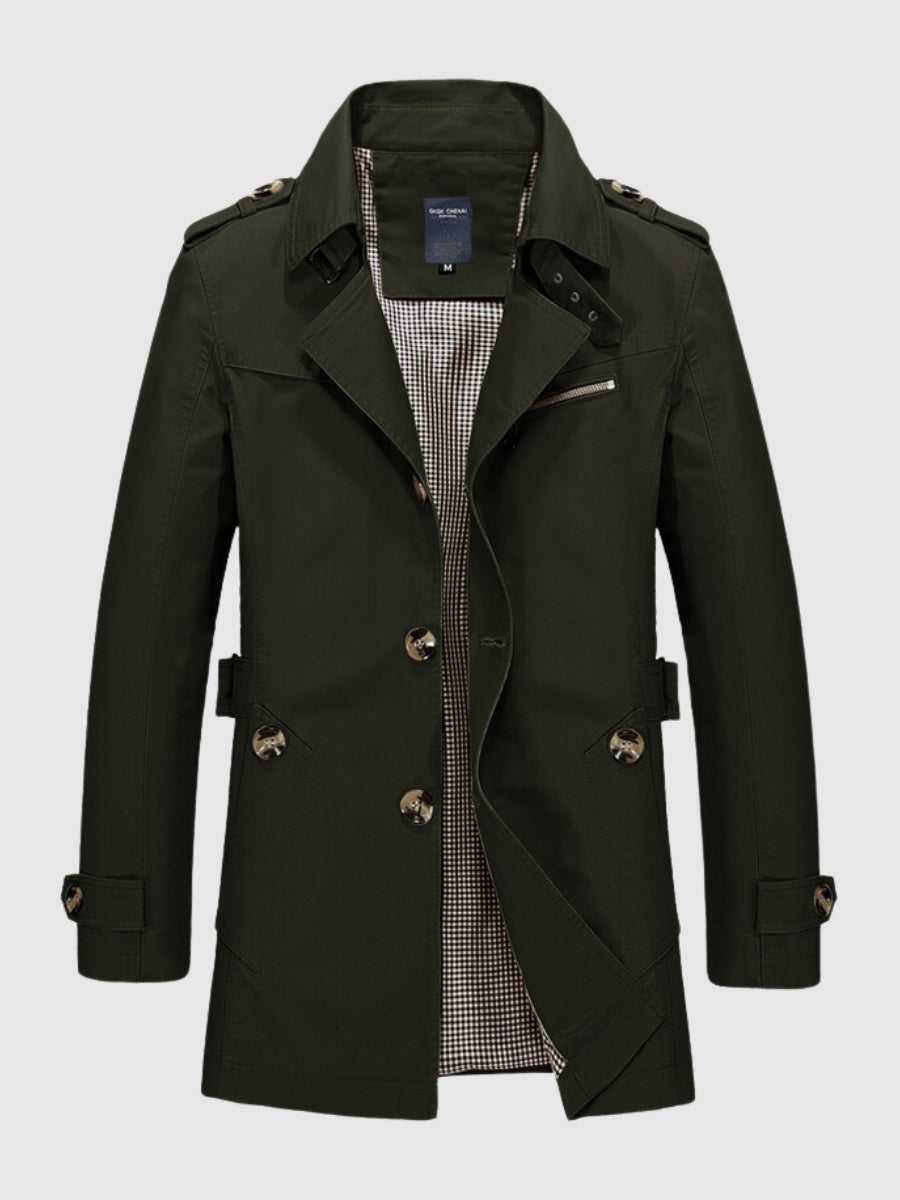 Trench croisé pour homme