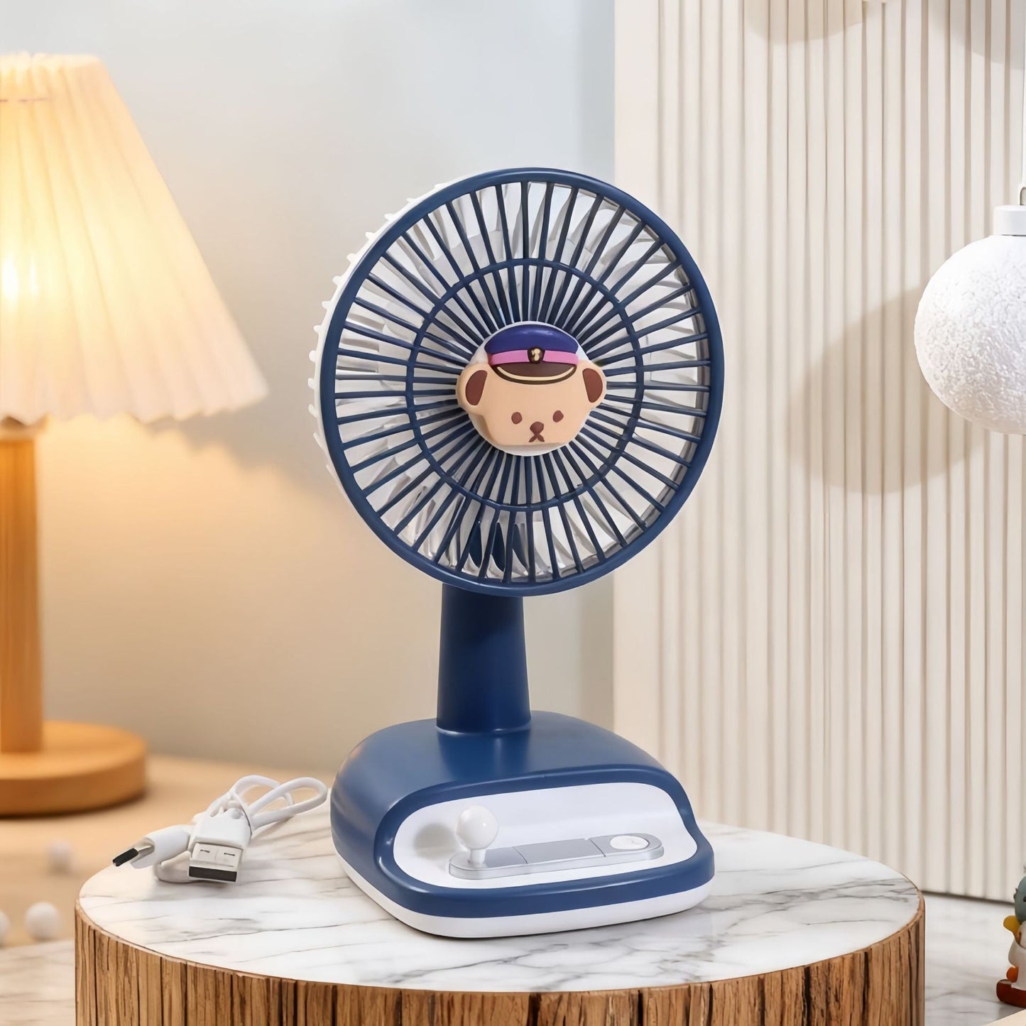 Ventilateur de table à angle d'inclinaison réglable, moderne et élégant