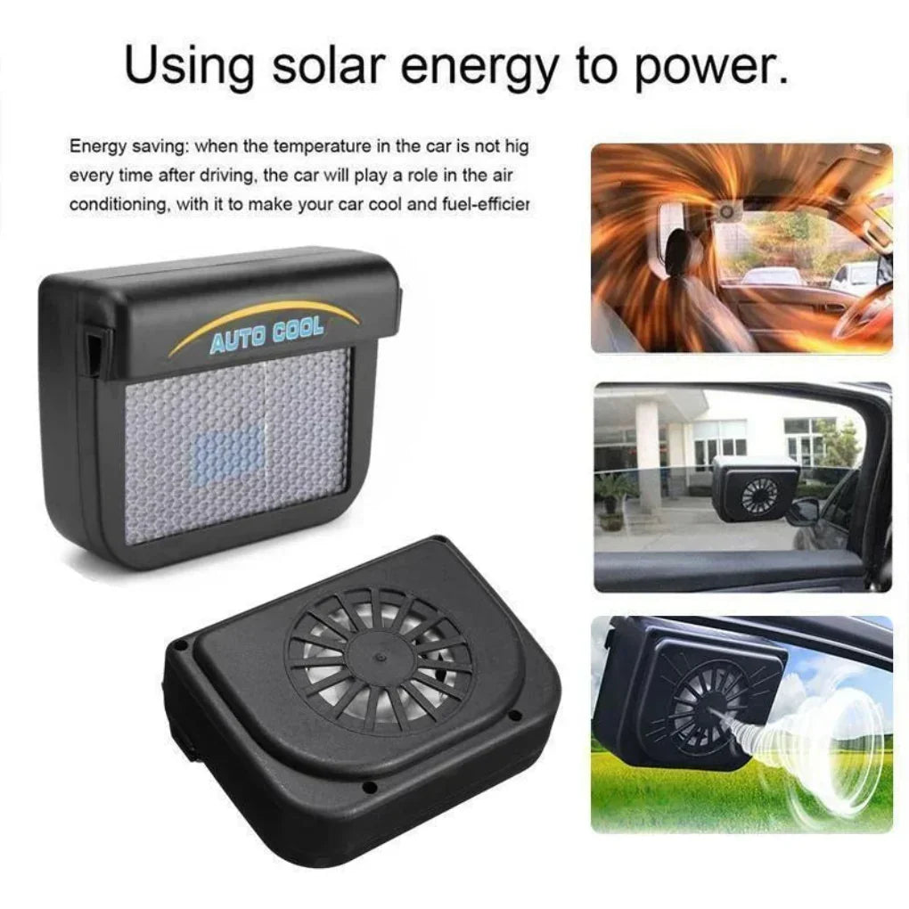 Ventilateur solaire pour vitre de voiture